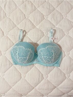 ྀིྀིྀིྀིྀི victoria’s secret dream angels lightly lined demi bra teal blue